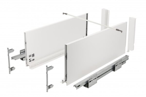 AXISPRO Push to open Schublade 450mm weiß - hoch H167