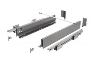 AXISPRO GTV Schublade, H=68 mm, L=500 mm, zum Öffnen drücken, Vollauszug, anthrazit