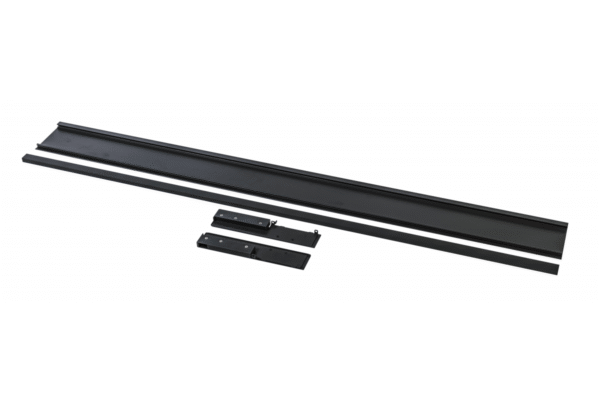 GTV AXIS PRO Set für Innenschublade (A), Blende+Verbinder, Blende H=110 mm, schwarz (C), PB-AXISPRO-ZESWEW-A2