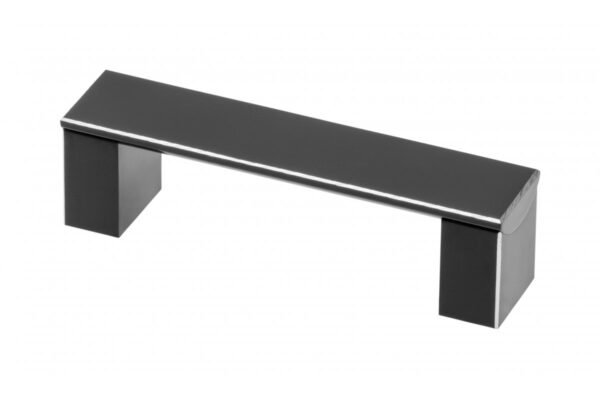 Möbelgriff ARES, Bohrlochabstand 96 mm, Aluminium, Oberfläche: schwarz eloxiert