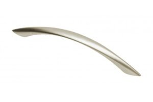 Möbelgriff UZ-01, Bohrlochabstand 128 mm, Zamak, Oberfläche: Nickel matt