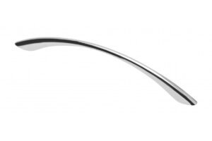 Möbelgriff UZ-06, Bohrlochabstand 128 mm, Zamak, Oberfläche: Chrom glänzend