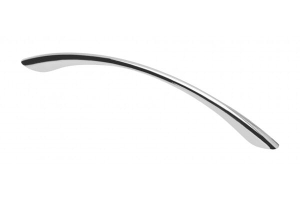 Möbelgriff UZ-06, Bohrlochabstand 128 mm, Zamak, Oberfläche: Chrom glänzend