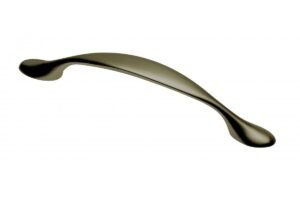 Möbelgriff CAMAIO, Bohrlochabstand 96 mm, Zamak, Oberfläche: gebürstetes Altmessing