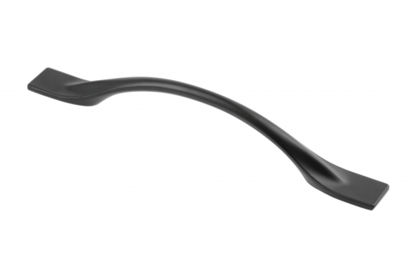 Zamak-Griff FLOW C=128 mm schwarz matt