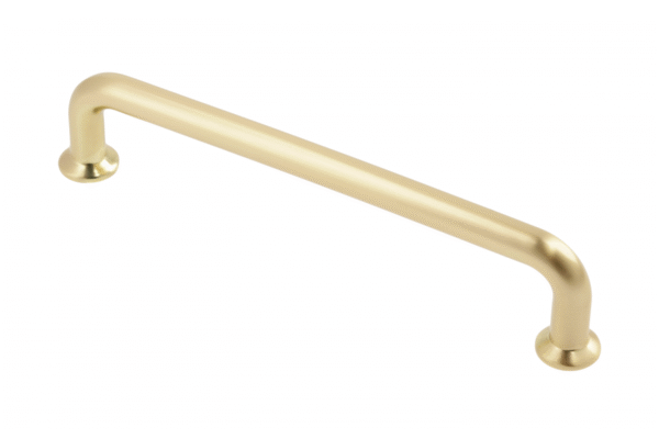 Zamak-Griff NORD C=160 mm gold gebürstet