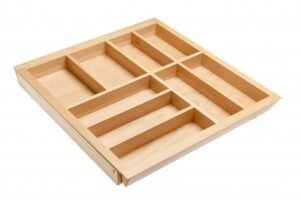 GTV Schubladeneinsatz Besteckkasten für Schubladen Organizer Besteckeinsatz Schubladeneinsatz CUSTOMI  W-CUSTOMI-80L500