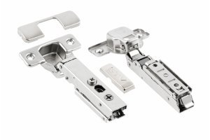 GTV ZM-DCHCB09-3DBEO Scharnier SOLID PLUS mit integrierter Dämpfung Eckanschlag ohne Euroschrauben im Beutel mit Abdeckkappen