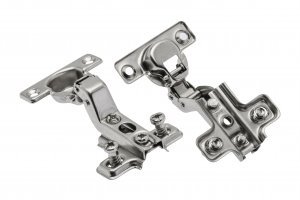 GTV Minischarnier ohne Dämpfung, Topfdurchmesser 26 mm, Innenanschlag, Montageplatte H=0 mit Euroschr. ZP-CIBI7H0ZE