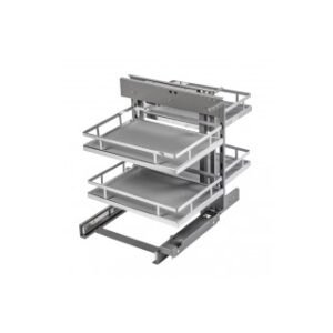 KREAKTIVMOEBEL GTV MovixPro Eckschranklösung 500 mm versenkbare Ecke Chrom anthrazit Matte