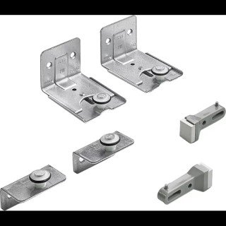 Hettich MB-Türführungsset, unten, einliegend, 25kg, STB 12, 45082