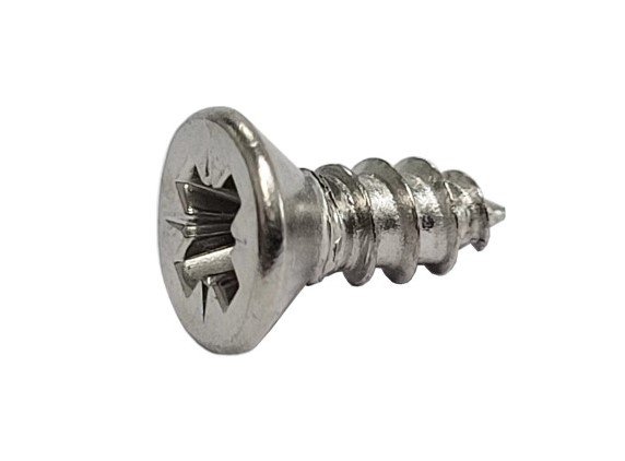 Möbel-Befestigungsschraube Stahl vernickelt 10 ST 41296 Ø 3,5mm L9,5mm