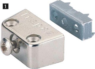Hettich MB-Trapez-Verbind.beschl., B 40mm, H 15, 8mm, Trapez TZ 4, 20843, ZDG, vern.