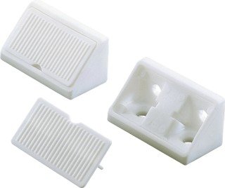 Hettich MB-Universal-Eckverbinder, mit Abdeckkappe, 44742, Kunststoff weiß