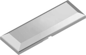 9289611 Hettich 9289611 Abdeckkappe für Scharnierarm VEOSYS Kunststoff edelstahloptik