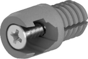 Hettich Schubk Frontbef f Längsreling m Spreizzapfen ArciTech 9127000 anthrazit unbeh