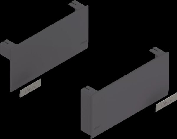 Blum AVENTOS HK top Hochklappe Abdeckk.set links/rechts tiefgrau inox-g.