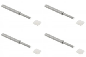 Tip-on grau 4 St. GTV AM-SVW-DL-MG Anthrazit Schrank Tür Magnetschnäpper Drucktüröffner Möbelmagnet
