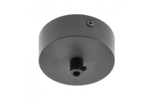 Aluminiumgitter mit Klemmbeschlag und Deckenleuchtenkabel, 80x28mm, schwarz