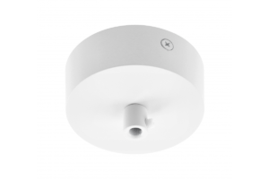 Aluminiumgitter mit Klemmbeschlag und Deckenleuchtenkabel, 80x28mm, weiß