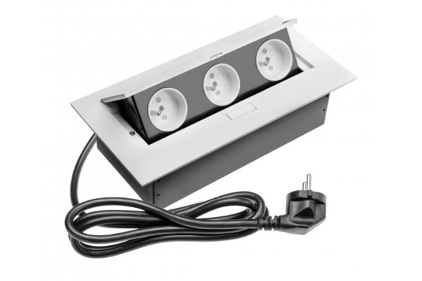 Rechteckige Möbelsteckdose