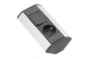 MINI Winkelextender mit Schalter und Steckdose mit Erdung 230V 16A