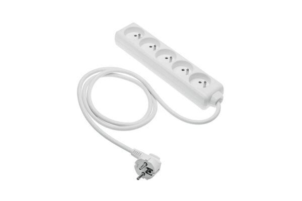 Haushalts-Steckdosenleiste 5-fach, 5m 3x1,00mm2