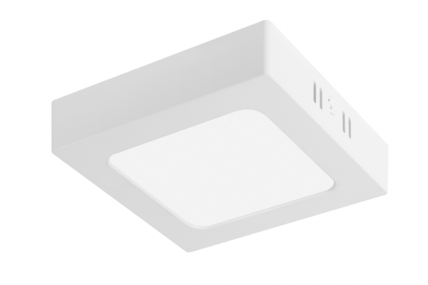 G-TECH FABRO Einbauleuchte, LED, 6W, 540lm, 4000K, AC220-240V, IP40, Aufbau, quadratisch, weiß