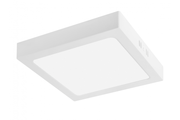 G-TECH FABRO Einbauleuchte, LED, 18W, 1800lm, 4000K, AC220-240V, IP40, Aufputz, quadratisch, weiß