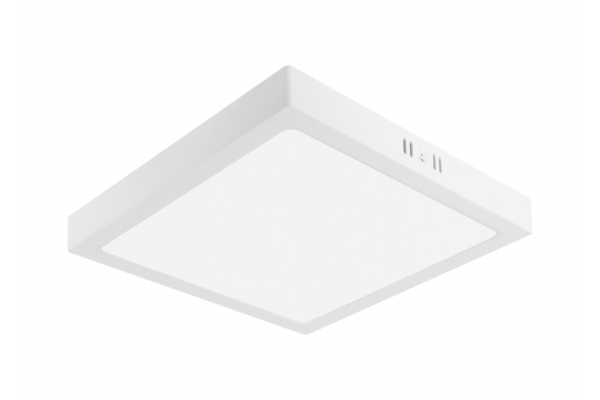 G-TECH FABRO Downlight, LED, 24W, 2400lm, 4000K, AC220-240V, IP40, Aufputz, quadratisch, weiß