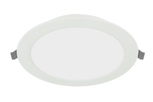 G-TECH LED luminaire FABRO, 9 W, 800 lm, 4000K, AC220-240V, IP40, recessed, round, white