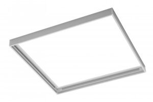 G-TECH Rahmen für Aufputzmontage von 45x45cm LED-Panels, ohne Schrauben, weiß