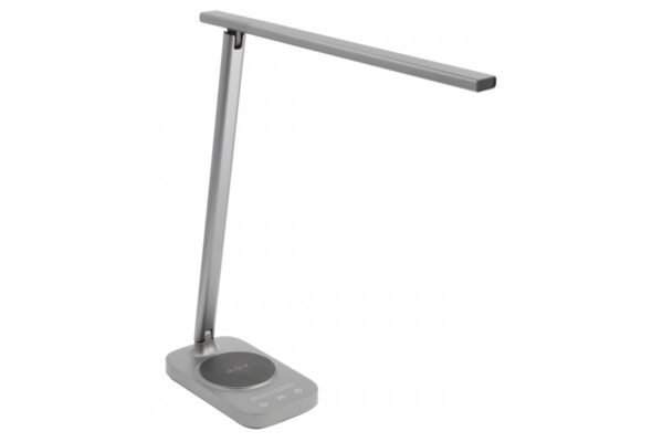 Schreibtischlampe Bressi 8W 450lm AC220-240V 3-CCT Wireless Charging USB PF>0,5, RA>80 Grau