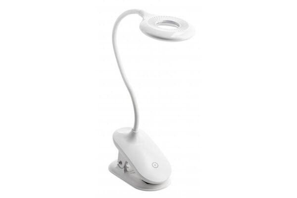 Schreibtischlampe RINGO,4W, 200lm. DC5V,1A, 3000K-6000K, 3-CCT,bat.1200 mAh, Ra>80, dimmbar, weiß
