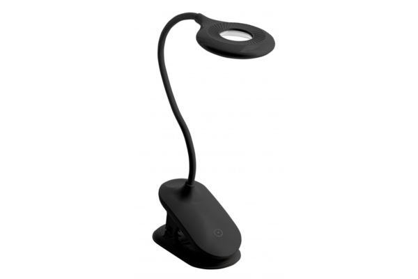 Schreibtischlampe RINGO,4W, 200lm. DC5V,1A, 3000K-6000K, 3-CCT,bat.1200 mAh, Ra>80, dimmbar, schwarz