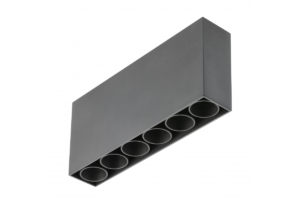 LED-Leuchte ARTEMIDA,15W,1420lm,AC220-240V,50/60 Hz,PF>0,9,Ra≥80,IP20,IK08,4000K,38°,rechteckig,schwarz