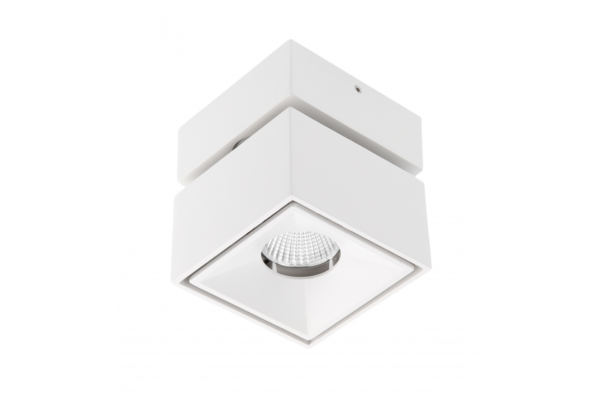 Leuchte LED BIANCO, 8W,680lm,AC220-240V,50/60 Hz,PF>0,9,Ra≥80,IP20,IK06,36°,4000K,quadratisch,weiß