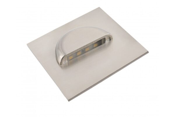 LED-Treppenleuchte ESCADA KA, DC12V, quadr., transp., 0,8W, 70lm, 4000K, Edelstahloptik, Kabel 150cm