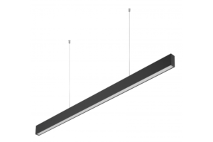 Hängeleuchte LED LIVIA,40W,3600lm,AC220-240V,50-60Hz,100°,RA>80,IP20,AL/PC,4000K,120cm,schwarz