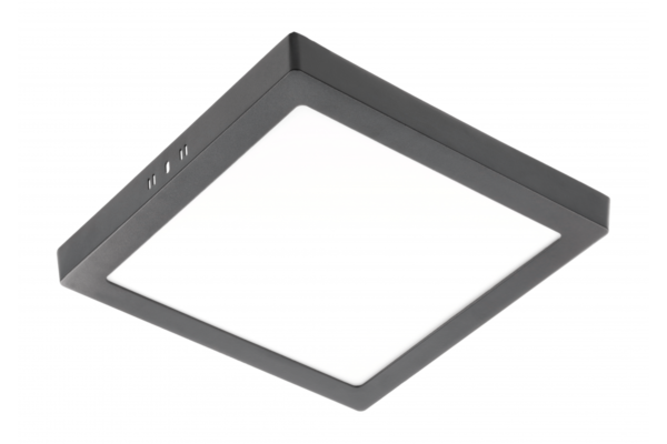 MATIS PLUS LED-Leuchte, Downlight, 24W, schwarz, 3000K, 2000lm, AC220-240V, Anbau, IP20, 120°