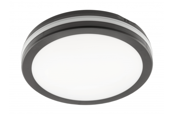 MARS LED 9in1 Deckenleuchte, 24/18/12W, 100lm/W, CCT, AC220-240V, IP65, schwarz