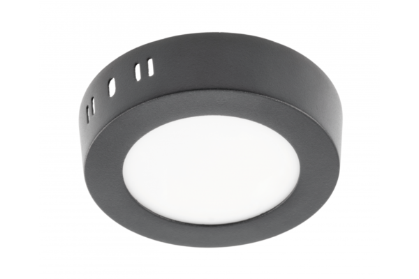 LED-Leuchte ORIS PLUS, Downlight, 7W, schwarz, 4000K, 560lm, AC220-240V, Aufputz, IP20, 120°