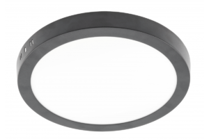 LED-Leuchte ORIS PLUS, Downlight, 24W, schwarz, 4000K, 2000lm, AC220-240V, Aufputz, IP20, 120°