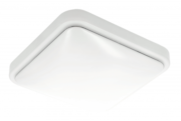 ROSALI LED Deckenleuchte, 325 x 325mm, 4000K, 24W, 1920lm, AC180-250V, 50/60 Hz, PF>0,5, IP44, quadratisch, weiß,3y