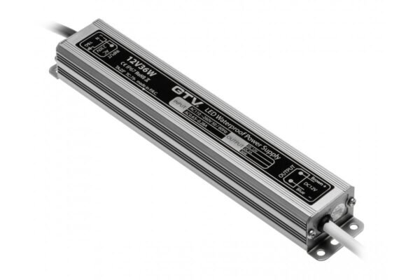 Wasserdichter LED-Transformator, 36 W, IP67, DC 12 V