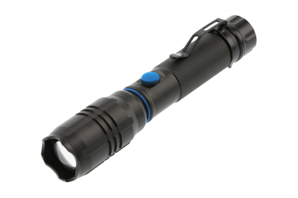 LED-Taschenlampe mit eingebautem Akku, 1800mAh, 8W, 800lm, 6400K, IP20, schwarz