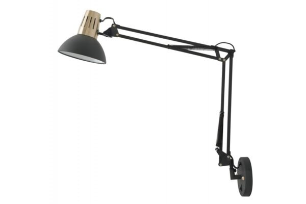 ARTEMIA+ Wandleuchte mit Schalter,2270,AC220-240V,50/60Hz,1*E27,max.40W,IP20,einfach schwarz