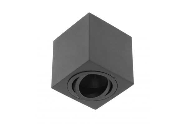 Deckenleuchte AVEIRO, Aluminium, 80x80x85mm, IP20, max. 20W, quadratisch, schwarz