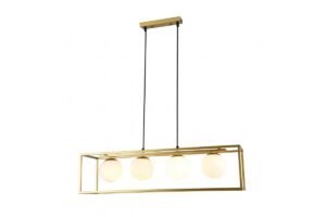 Deckenleuchte AVELIN 3, AC220-240V,50/60Hz,4*E27, IP20,80CMX20CMX20CM,vierfach,gold