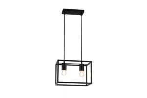 Deckenleuchte DIU2 ,3628, AC220-240V,50/60Hz,2*E27, IP20,30CMX18CMX20CM,doppelt,schwarz